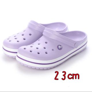 クロックス(crocs)の新品 23cm クロックス クロックバンド ラベンダー(サンダル)