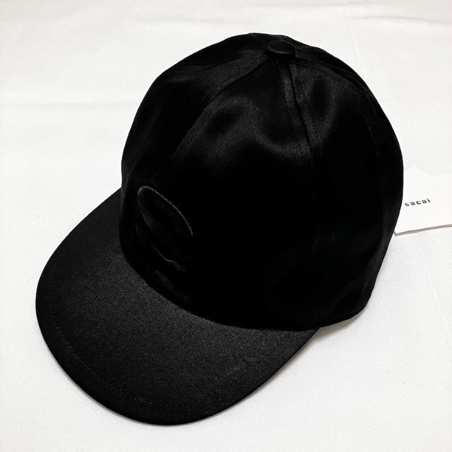 sacai(サカイ)の新品 22SS SACAI Sワッペン CAP 帽子 黒 4440 メンズの帽子(キャップ)の商品写真