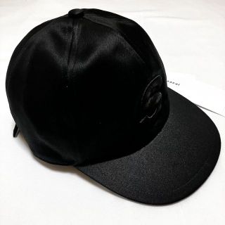 サカイ(sacai)の新品 22SS SACAI Sワッペン CAP 帽子 黒 4440(キャップ)