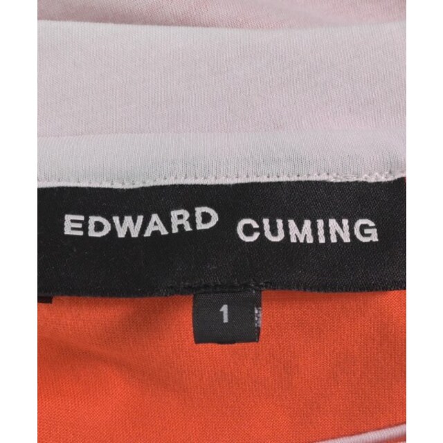 Edward Cuming Tシャツ・カットソー 1(S位) 白xオレンジ 【古着】【中古】 メンズのトップス(Tシャツ/カットソー(半袖/袖なし))の商品写真