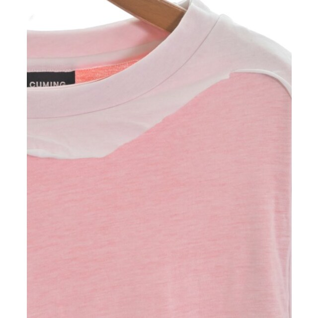 Edward Cuming Tシャツ・カットソー 1(S位) 白xオレンジ 【古着】【中古】 メンズのトップス(Tシャツ/カットソー(半袖/袖なし))の商品写真
