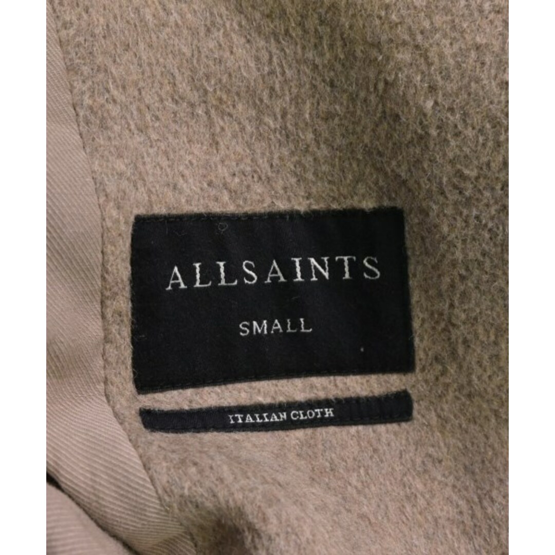 All Saints(オールセインツ)のALLSAINTS オールセインツ チェスターコート S ベージュ 【古着】【中古】 メンズのジャケット/アウター(チェスターコート)の商品写真