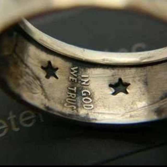 【SALE】リング メンズ ゴールド オオカミ ウルフ 指輪 20号 レディースのアクセサリー(リング(指輪))の商品写真