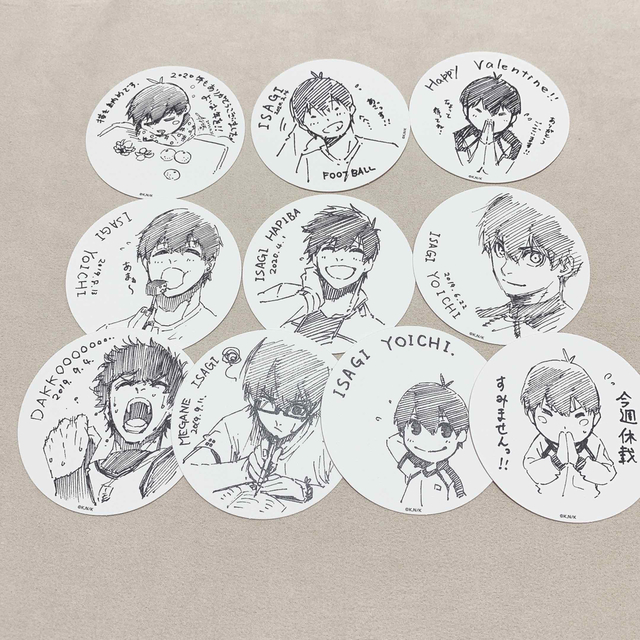 ブルーロック ブルロ タワレコ コースター 原画展 潔世一 editorial