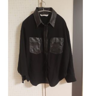 ザラ(ZARA)のZARA 異素材 シャツ(シャツ/ブラウス(長袖/七分))