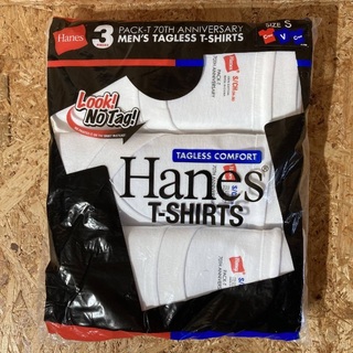 ヘインズ(Hanes)のHanes 70TH ANNIVERSARY 3パック 半袖 Tシャツ S(Tシャツ/カットソー(半袖/袖なし))