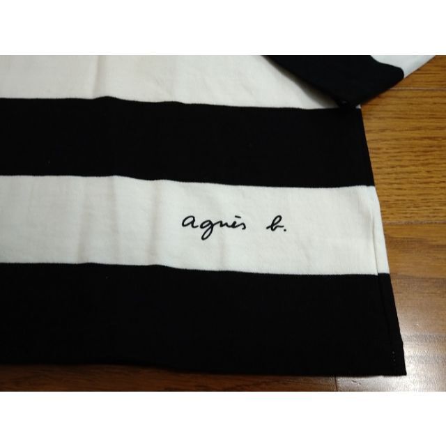 agnes b.(アニエスベー)のagnes b.☆アニエスべー☆白黒太ボーダーＴシャツ☆web限定SCE2TS レディースのトップス(Tシャツ(長袖/七分))の商品写真