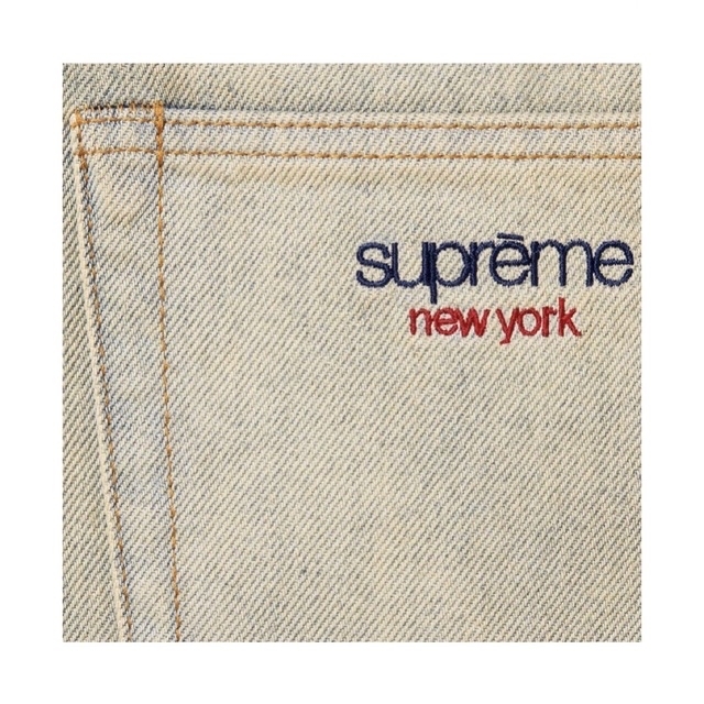 Supreme Baggy jean dirty indigo 32 バギー 最高の品質の 18460円