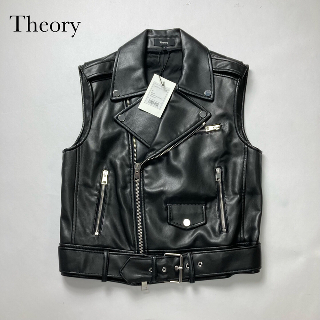 ジャケット/アウター新品　Theory セオリー ベスト　ライダース　ジャケット　ブルゾン　ジレ