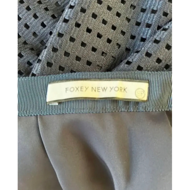 美品 フォクシーニューヨークFOXEY NEW YORK スカート ネイビー 美品 フォクシーニューヨークFOXEY NEW YORK スカート ネイビー