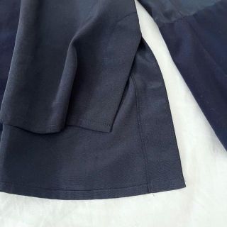 mame - Mame Kurogouchi 刺繍スキッパーブラウス マメクロゴウチ 紺