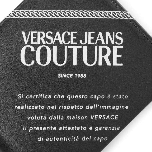 VERSACE JEANS COUTURE ヴェルサーチ 折り財布 ブラック 6