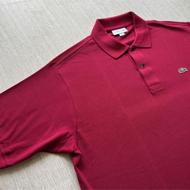 LACOSTE(ラコステ)の新品　Lacoste ラコステ　エンジ　ポロシャツ　2XL バーガンディー　赤 メンズのトップス(ポロシャツ)の商品写真