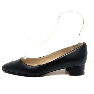 マノロブラニク(MANOLO BLAHNIK)のマノロブラニク パンプス 35 1/2美品  - 黒(ハイヒール/パンプス)