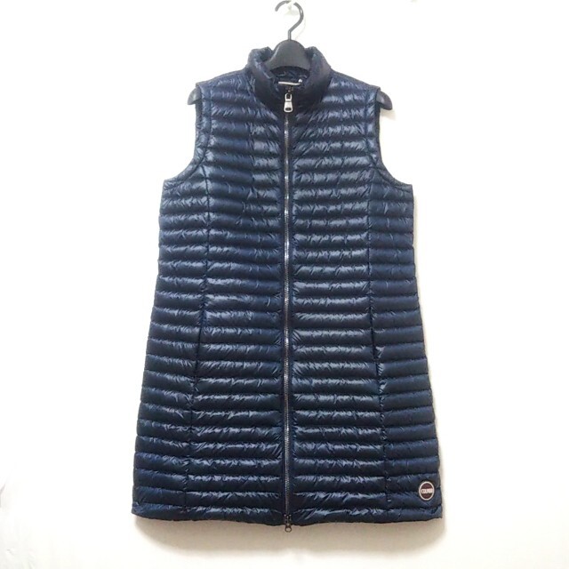 モンクレール ARLETTE GILET ダウンベスト ワイド 切替 0 青