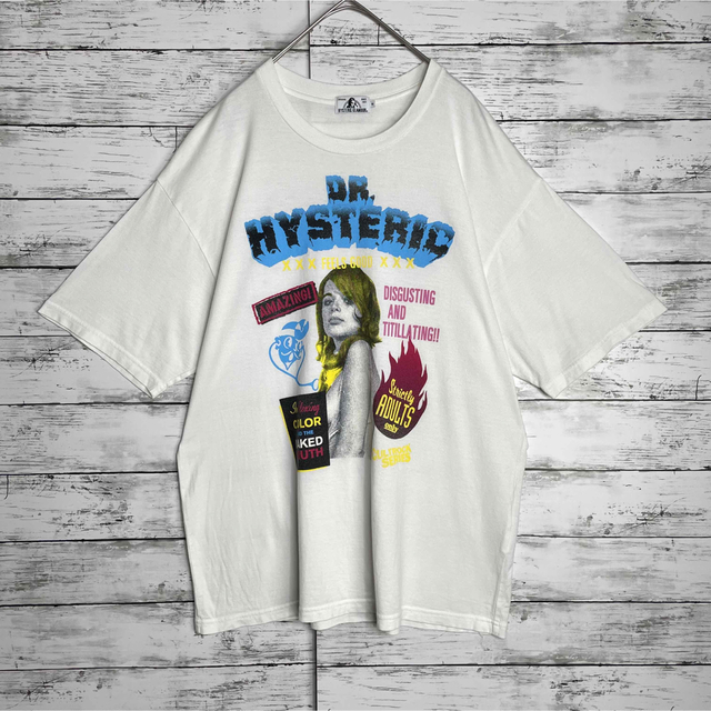 HYSTERIC GLAMOUR(ヒステリックグラマー)の【人気デザイン】ヒステリックグラマー☆ヒスガール　定番カラーtシャツ 入手困難 メンズのトップス(Tシャツ/カットソー(半袖/袖なし))の商品写真