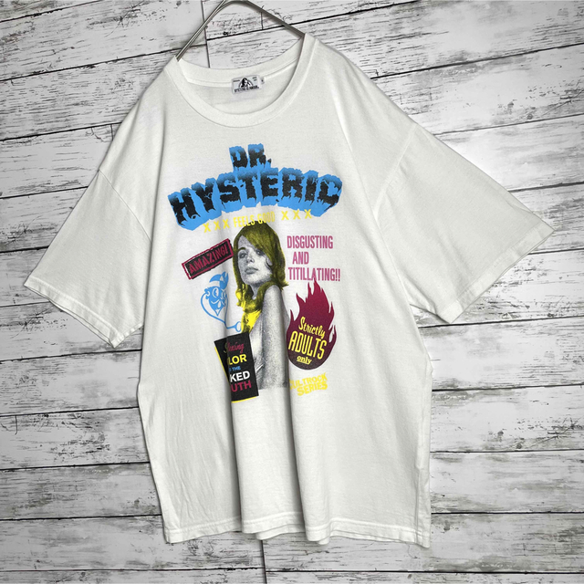 HYSTERIC GLAMOUR(ヒステリックグラマー)の【人気デザイン】ヒステリックグラマー☆ヒスガール　定番カラーtシャツ 入手困難 メンズのトップス(Tシャツ/カットソー(半袖/袖なし))の商品写真