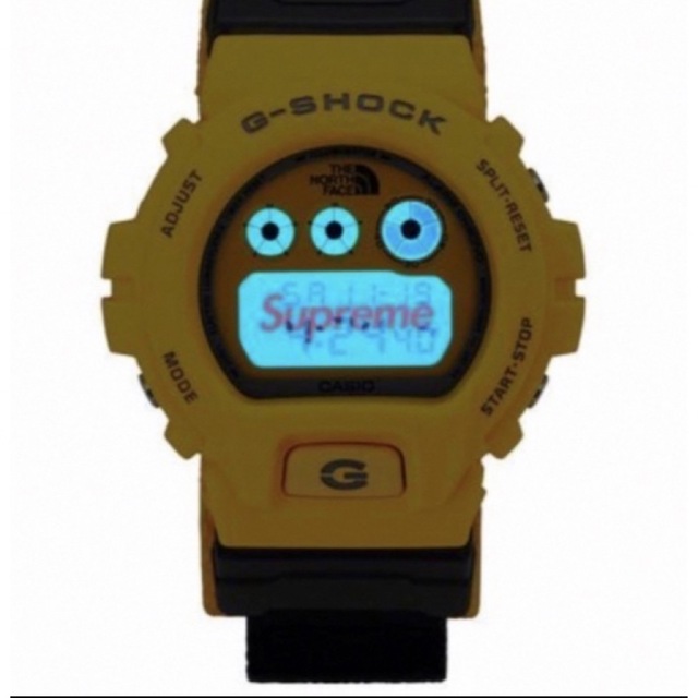 Supreme The North Face G-SHOCK Watch 黄色