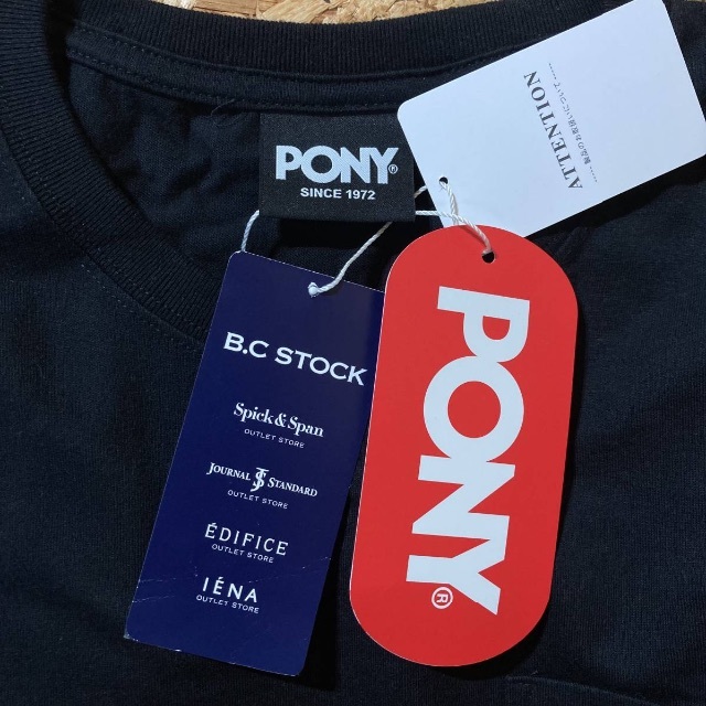 PONY(ポニー)のPONY ポニー 長袖 Tシャツ M ブラック ロンT メンズのトップス(Tシャツ/カットソー(七分/長袖))の商品写真