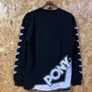 ポニー(PONY)のPONY ポニー 長袖 Tシャツ M ブラック ロンT(Tシャツ/カットソー(七分/長袖))