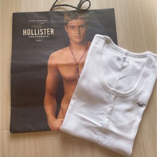 ホリスター(Hollister)の『あんな様専用』★ホリスター レディースワンポイントヘンリーTシャツ☆M(Tシャツ(半袖/袖なし))