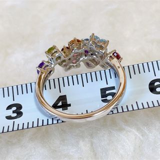 ポンテヴェキオ K18 マルチカラー レインボー リング カラフル