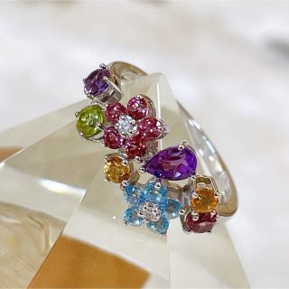 PonteVecchio - ポンテヴェキオ K18 マルチカラー レインボー リング