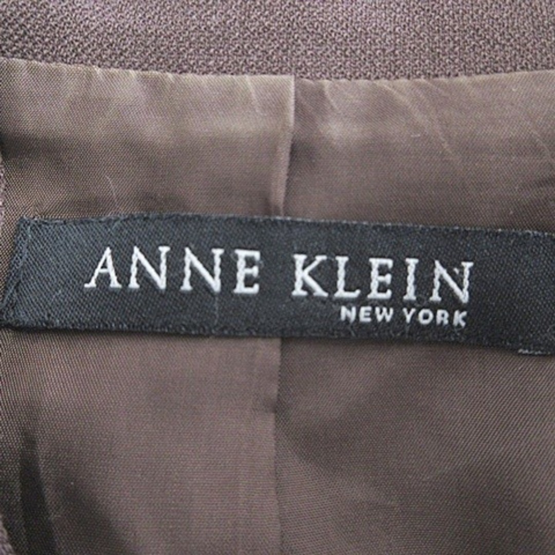 ANNE KLEIN(アンクライン)のアンクライン ジャケット テーラージャケット シングル 長袖 総裏 毛 茶 9 レディースのジャケット/アウター(その他)の商品写真