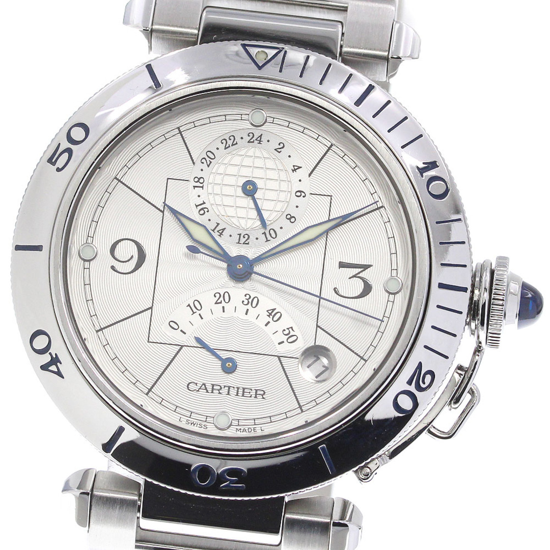 Cartier パシャ38 GMT パワーリザーブ 時計 腕時計 自動巻き