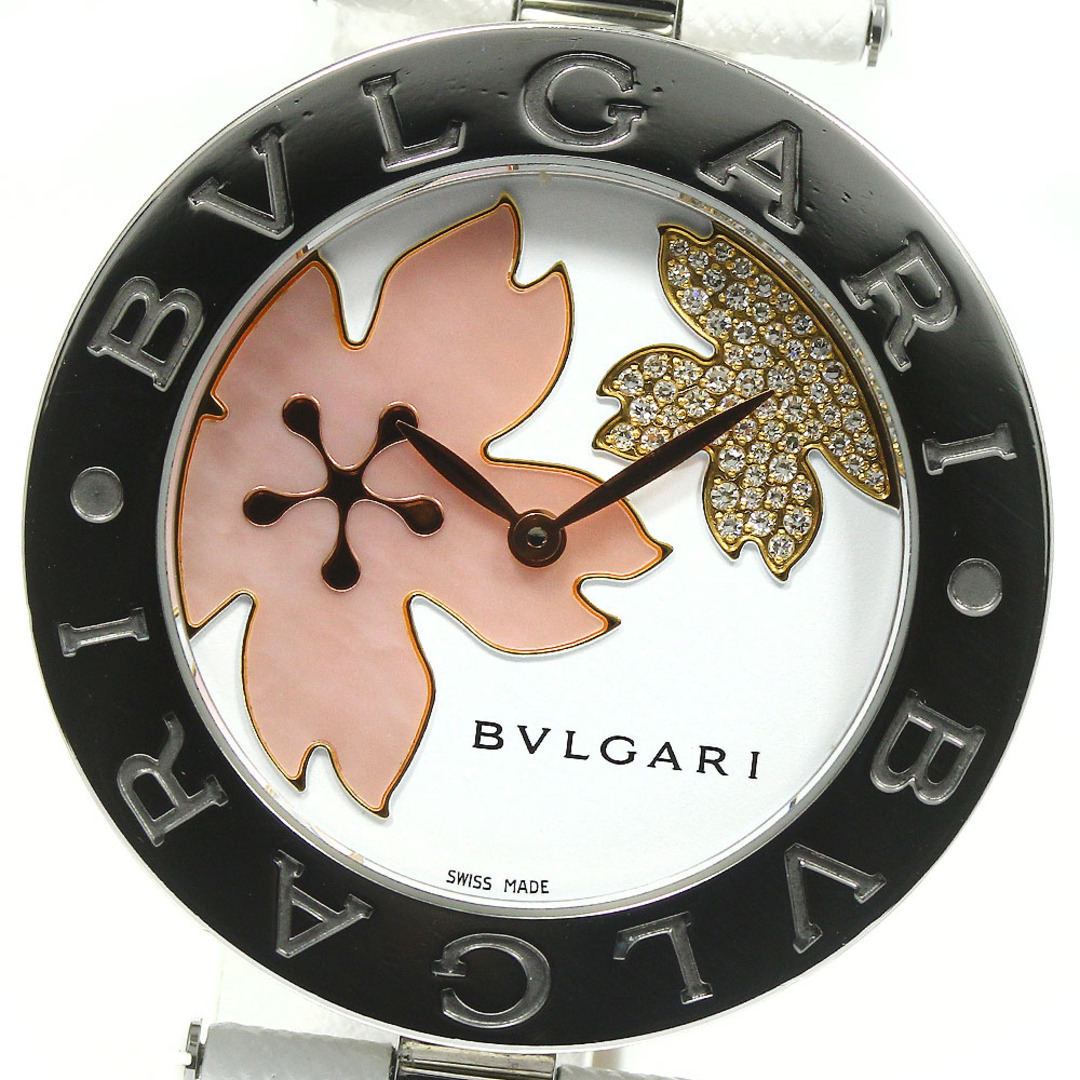 ブルガリ BVLGARI BZ35S B-zero1 桜 ダイヤ クォーツ レディース 良品 箱・保証書付き_742045商品の状態ガラス