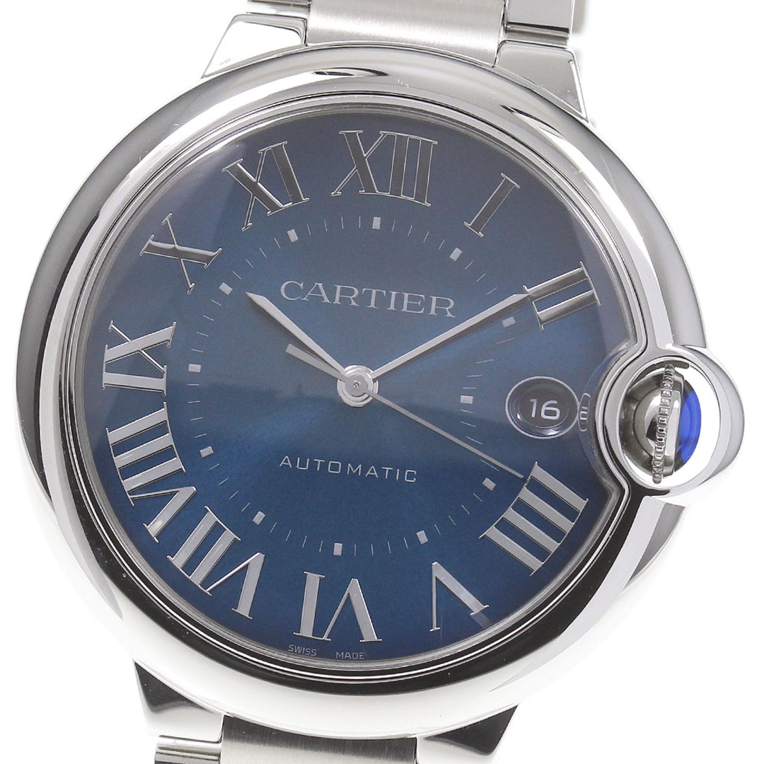 カルティエ CARTIER WSBB0061 バロンブルー ドゥ カルティエ 40mm デイト 自動巻き メンズ 美品 箱・保証書付き_742089