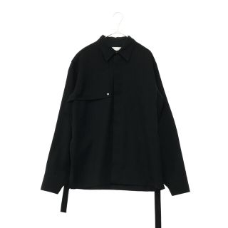 JIL SANDER ジルサンダー 19AW ベルテッド 比翼ボタン 長袖シャツ