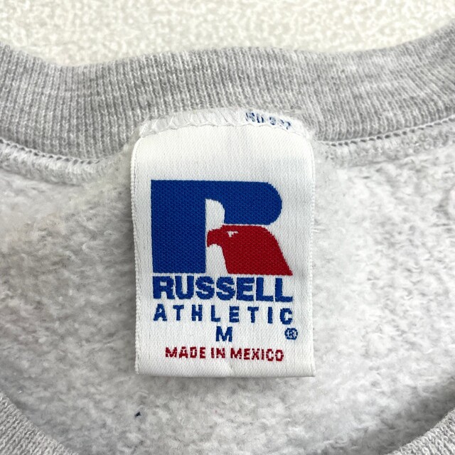 【中古】 ラッセル アスレティック RUSSELL ATHLETIC スウェットシャツ プルオーバー 前V トレーナー 無地 長袖 サイズ：M ヘザーグレー 古着 中古 mellow メンズのトップス(スウェット)の商品写真