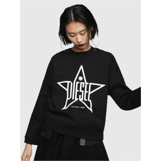 ディーゼル(DIESEL)のDIESEL ウィメンズ スウェット スターロゴクルーネックスウェット 美品(スウェット)