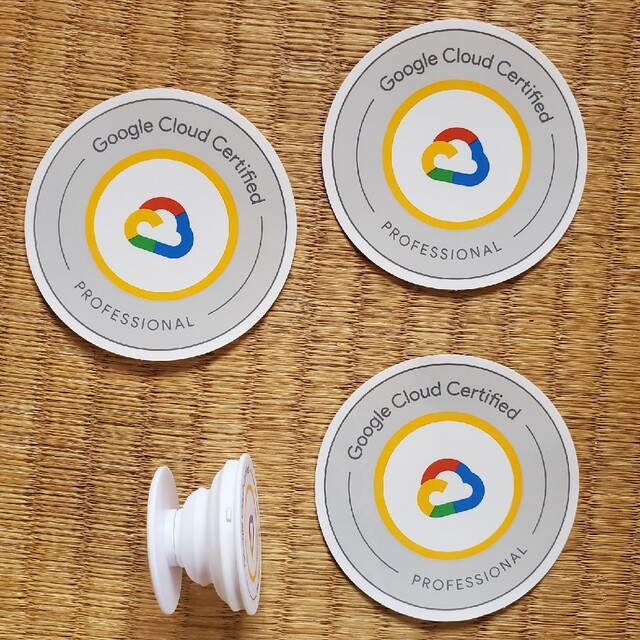 Google(グーグル)のGoogle Cloud Sticker & Phone Grip スマホ/家電/カメラのスマホアクセサリー(その他)の商品写真