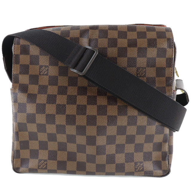 約3160cm開閉式【LOUIS VUITTON】ルイ・ヴィトン ナヴィグリオ N45255 ダミエキャンバス 茶 SR0034 ユニセックス ショルダーバッグ