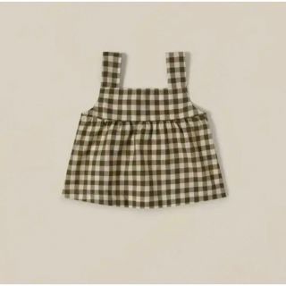 organic zoo/Olive Gingham Dolce Top 3-4y(タンクトップ/キャミソール)