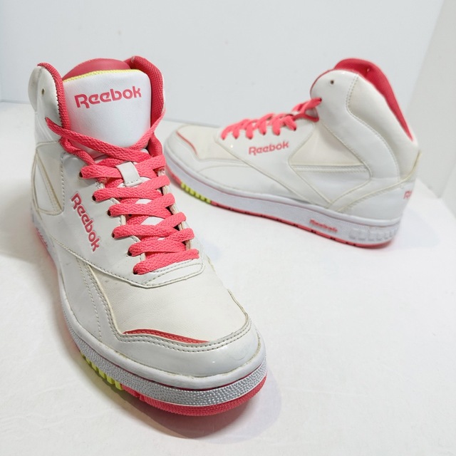 Reebok(リーボック)のReebok/リーボック★PT-20 INT★ホワイトピンクイエロー★24.5 レディースの靴/シューズ(スニーカー)の商品写真