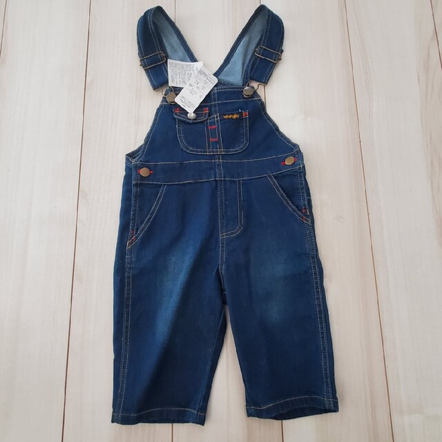 Wrangler(ラングラー)のwrangler 新品未使用 デニムオーバーオール キッズ/ベビー/マタニティのキッズ服男の子用(90cm~)(パンツ/スパッツ)の商品写真