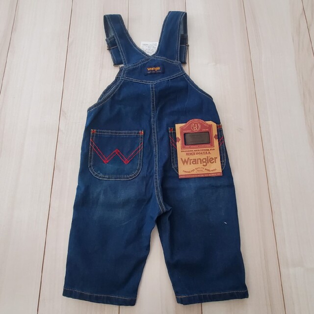 Wrangler(ラングラー)のwrangler 新品未使用 デニムオーバーオール キッズ/ベビー/マタニティのキッズ服男の子用(90cm~)(パンツ/スパッツ)の商品写真