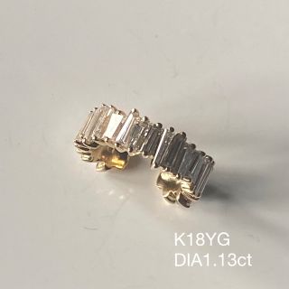 ete - K18YG テーパーカット ダイヤモンド エタニティ イヤカフの通販