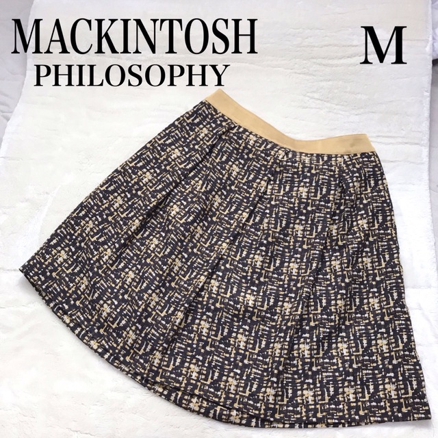 MACKINTOSH PHILOSOPHY(マッキントッシュフィロソフィー)の[美品] MACKINTOSH PHILOSOHY 膝丈 総柄 スカート レディースのスカート(ひざ丈スカート)の商品写真