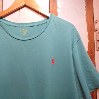 ポロラルフローレン(POLO RALPH LAUREN)の☆US古着ラルフローレン/ビッグサイズ!XXL/グリーン/Tシャツ(Tシャツ/カットソー(半袖/袖なし))