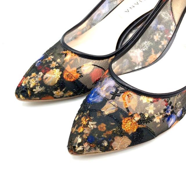 メール便可 2セットまで ✨極美品✨ダイアナ 22.5cm 花柄レース