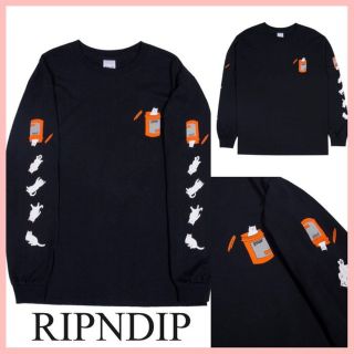 リップンディップ(RIPNDIP)のRIPNDIP ロンT L Nermal Pills L/S 長袖 ブラック(Tシャツ/カットソー(七分/長袖))