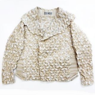 ISSEY MIYAKE - 美品 スチームストレッチ 立体プリーツ ブルゾン