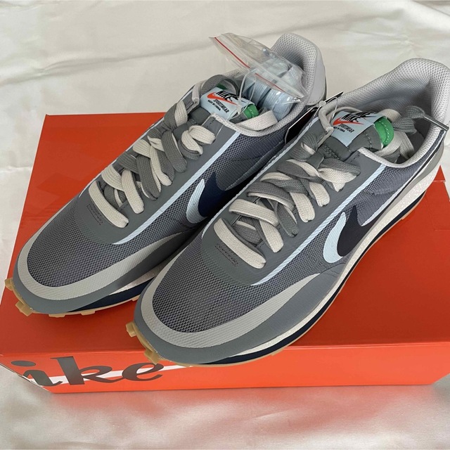 CLOT x sacai x NIKE LDWAFFLE Cool Grey