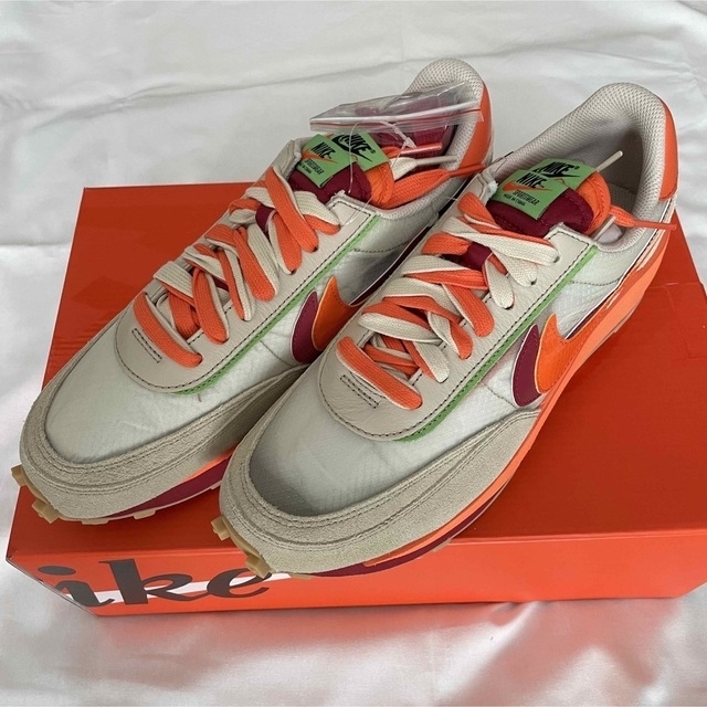 CLOT x sacai x NIKE LDWAFFLE ORANGEBLAZE