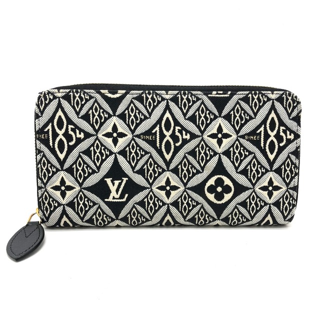 ルイヴィトン LOUIS VUITTON ジッピー ウォレット M80324 モノグラムフラワー ジャカード 長財布 キャンバス ネイビー LOUIS VUITTON 豪華で新しい