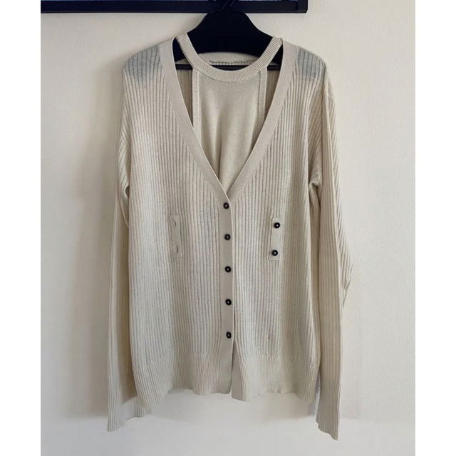 専用 TODAYFUL layered knit cardigan アイボリー